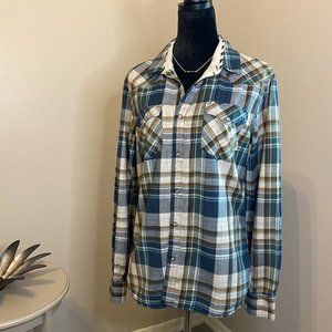 Vans Plaid Long-Sleeve Button-Up